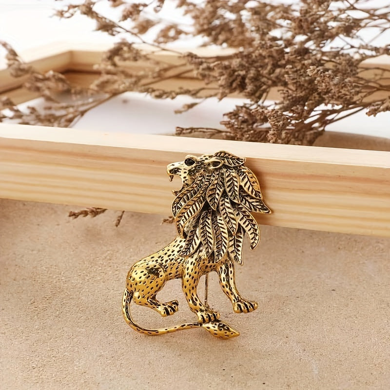 Vintage Lion Brooch Suit Pin Accessories