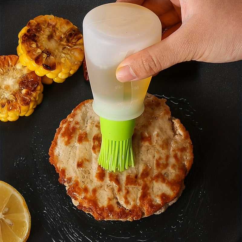Kitchen BBQ Brush High Temp Resistant Silicone Bottle Brush