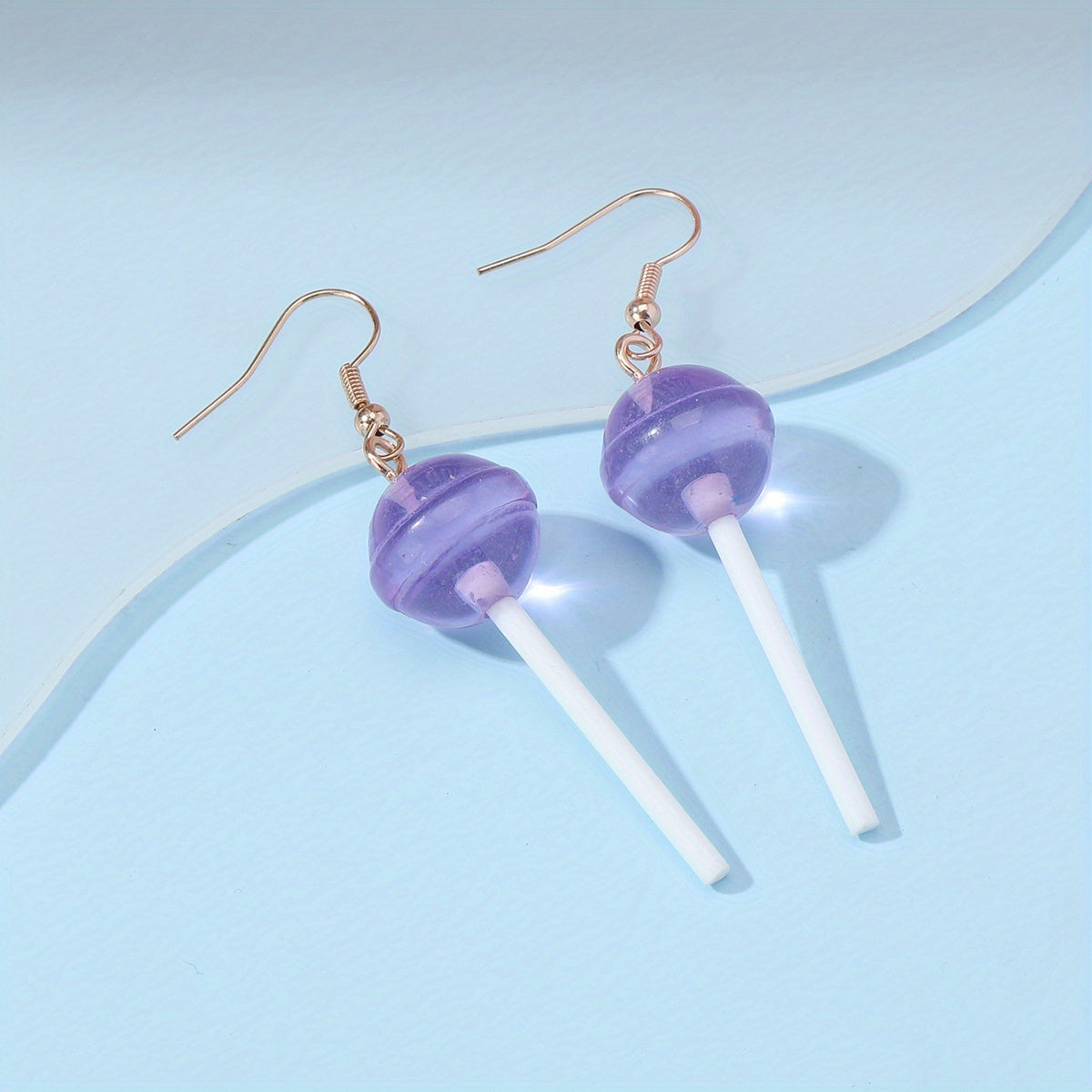 Funny Lollipop Drop Earrings Resin Ear Accessories For Women