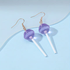 Funny Lollipop Drop Earrings Resin Ear Accessories For Women