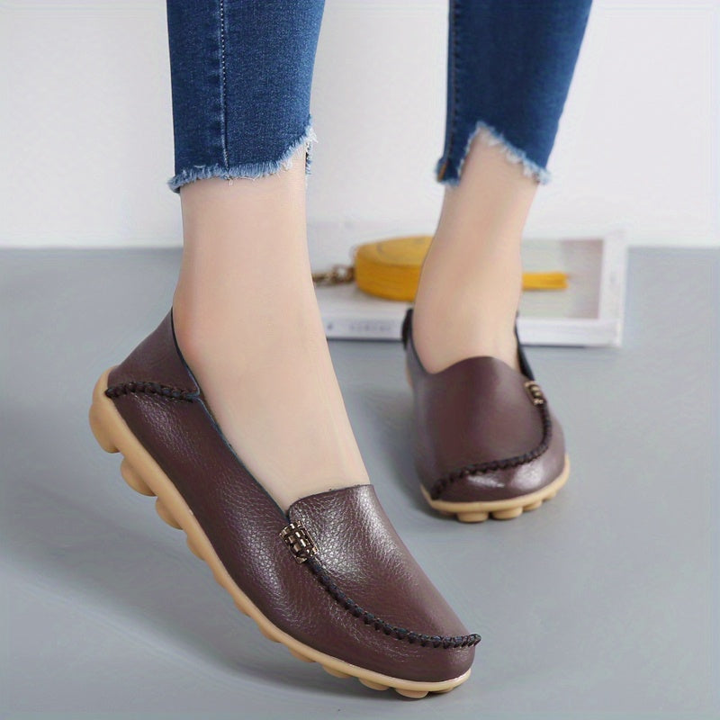Women's Lightweight Slip On Flat Shoes Soft Sole Loafers Non Slip Driving Flats