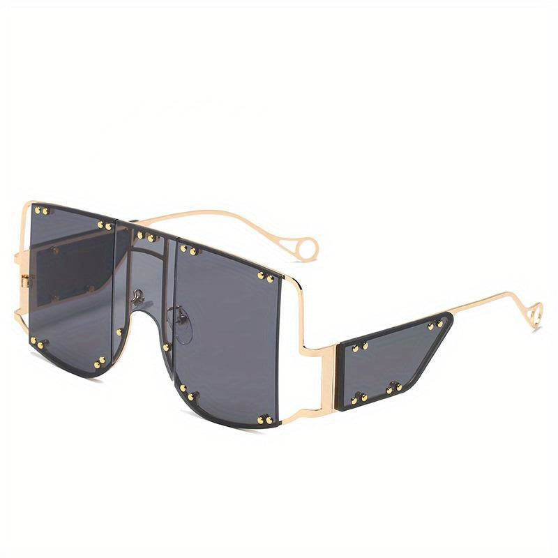 Y2K Ombre Lens Sunglasses Rivet Tinted Shades UV400