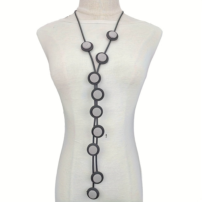 Y Shaped Long Pendant Necklace Bohemian Accessories Party Clothing Neck Jewelry