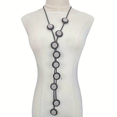 Y Shaped Long Pendant Necklace Bohemian Accessories Party Clothing Neck Jewelry