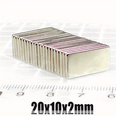 10pcs 20x10x2 Neodymium Magnets N35 NdFeB Block