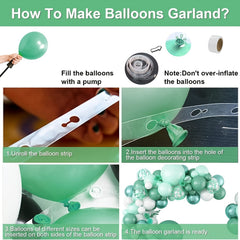 101pcs Green Balloon Garland Arch Kit Birthday Wedding Events Decoration