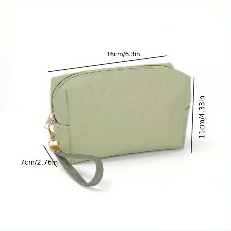 Portable PU Leather Toiletry Bag Waterproof Travel Storage