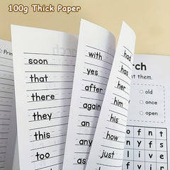 240pcs Kids' English Learning Aid Interactive Sight Word & Writing Practice