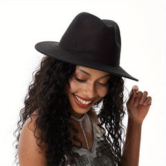 Vintage Fedora Cap Classic Jazz Hat Unisex Warm Felt Hat