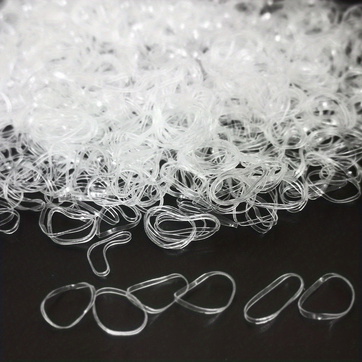 1000 Mini Rubber Bands Soft Elastic Bands for Kid Hair Braids