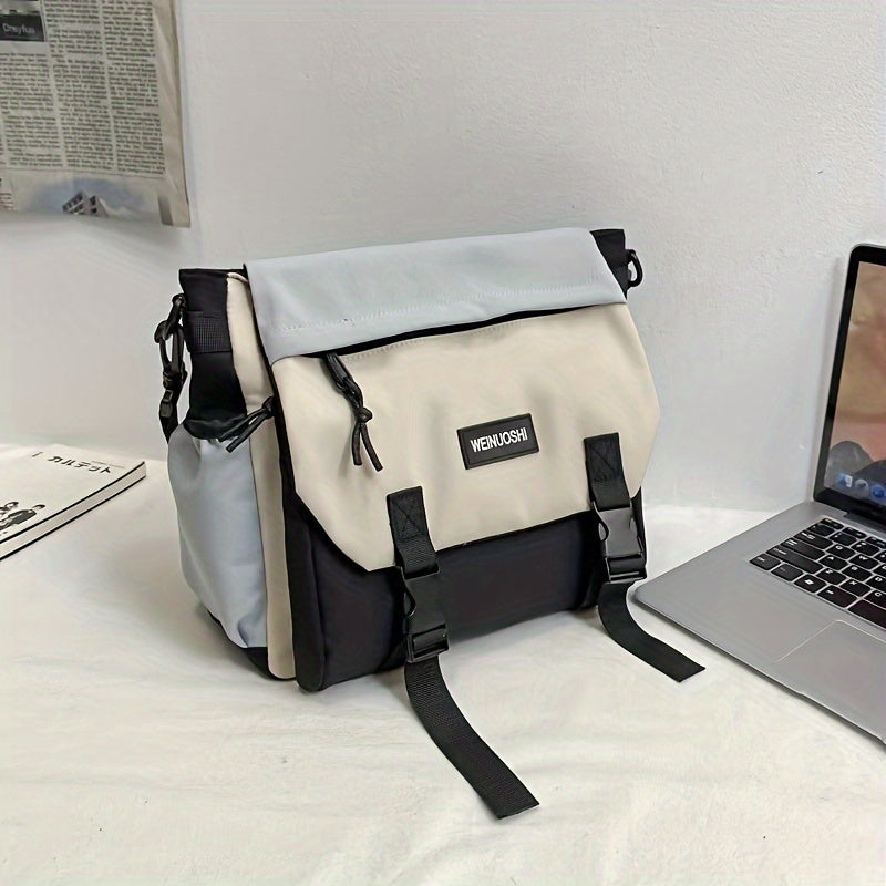 Fashionable Casual Messenger Bag for Men and Women with Large Capacity