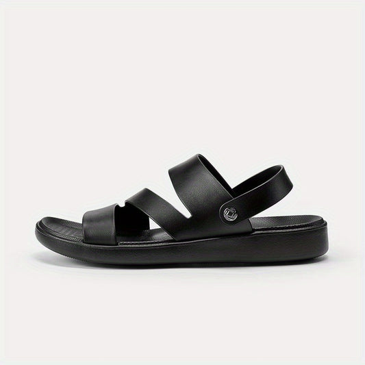 LUOFU Men's Non Slip Summer Sandals Flat Open Toe Minimalist Style