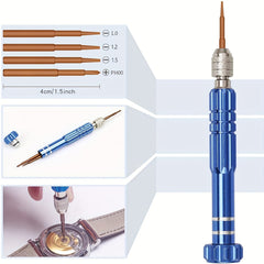 185pcs Watch Repair Kit Professional Tool Set with Portable Box