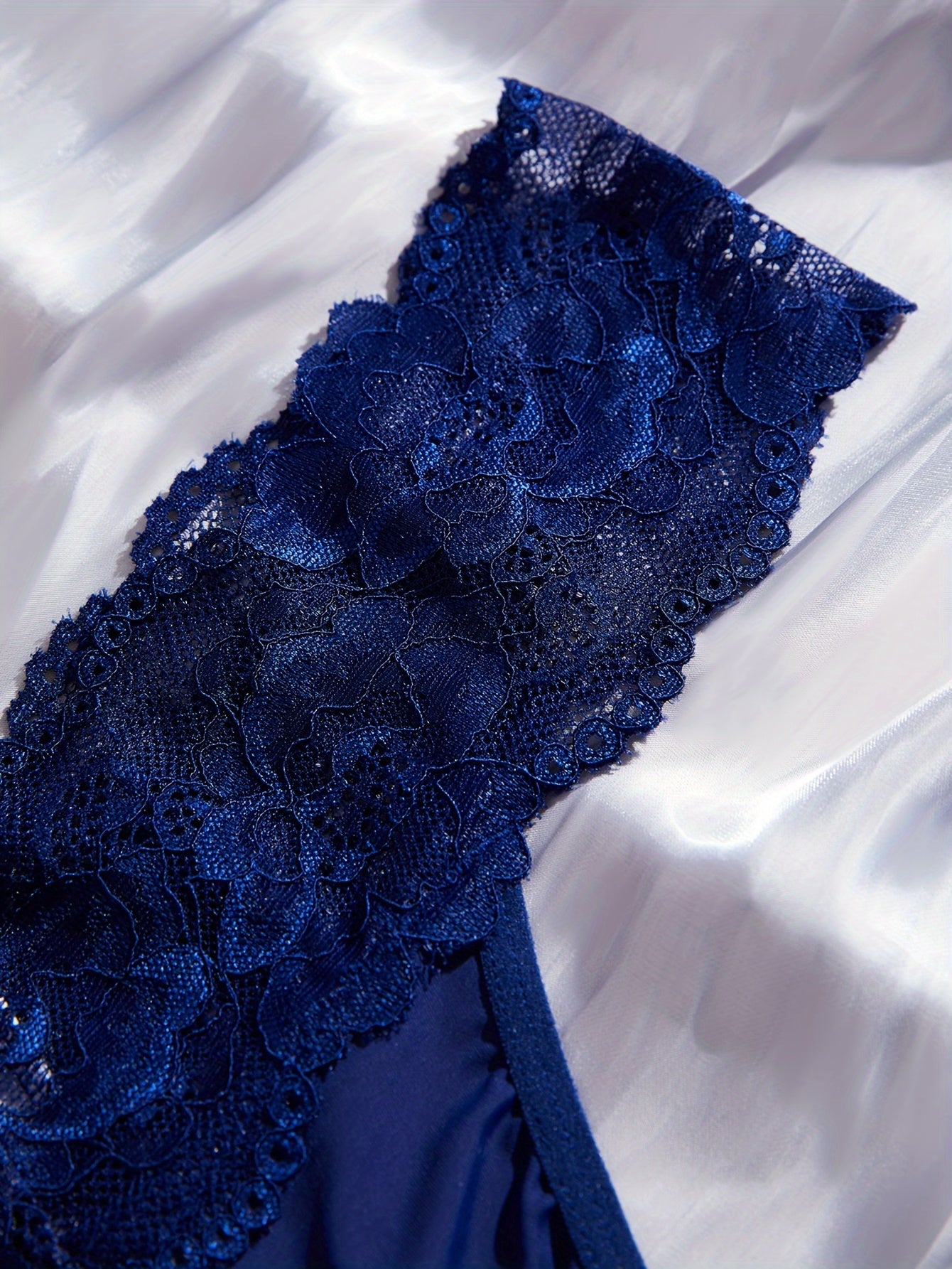 5 Pack Plus Size Sexy Lace Trim Comfort Thongs Set