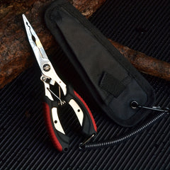 Stainless Steel Fishing Pliers with Non-slip Handle and Line Cutter