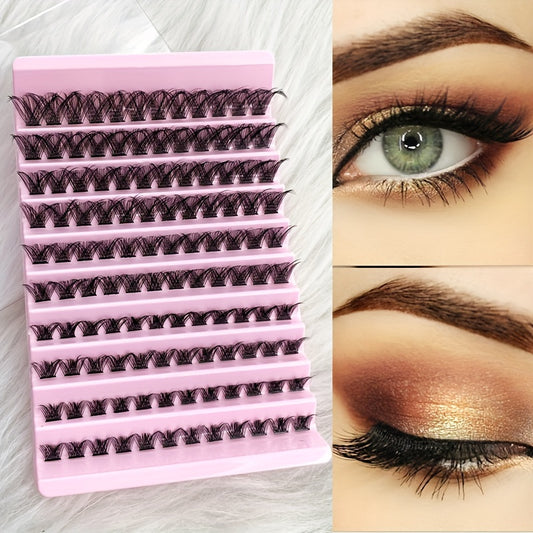 Thick Segmented False Eyelashes Large Eye Makeup Self Grafting Eyelashes