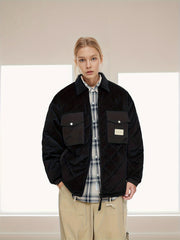 Versatile Label Puffer Coat Casual Sports Jacket