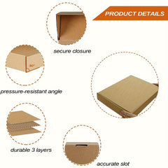 Economy Pack 100pcs Small Mailer Box Packing Box Corrugated Cardboard Box Brown