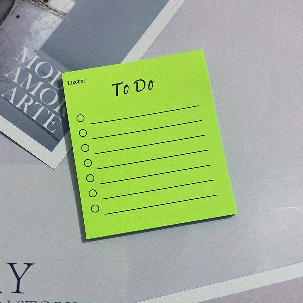 50 Sheets To Do List Sticky Notes Self Adhesive Memo Pads Easy Posting