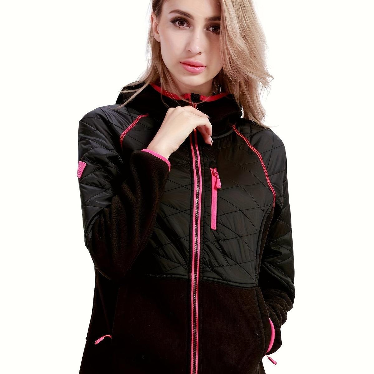 Women's Thermal Hooded Jacket for Mountaineering Hiking Sport