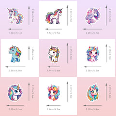50pcs Unicorn Stickers Waterproof Vinyl Stickers For Water Bottles Pack