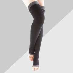 Open Toe Compression Socks Thigh High Toeless Sleep Compression Stockings