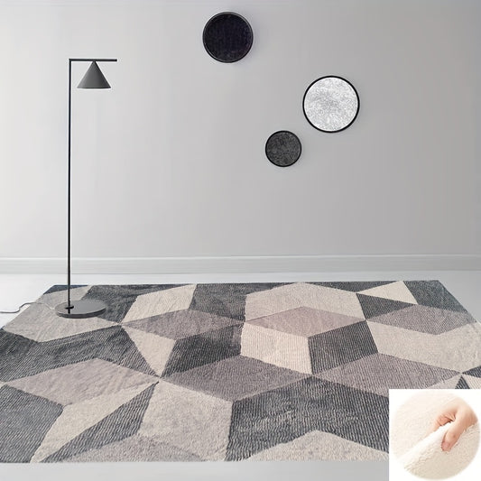 Large Fluffy Faux Wool Area Rug for Living Room Bedroom