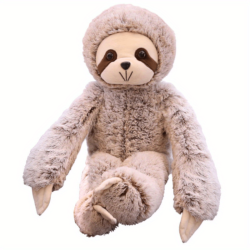 Small Sloth Plush Toy 19.6'' High Three Toe Sloth Hugging Stuffed Toy