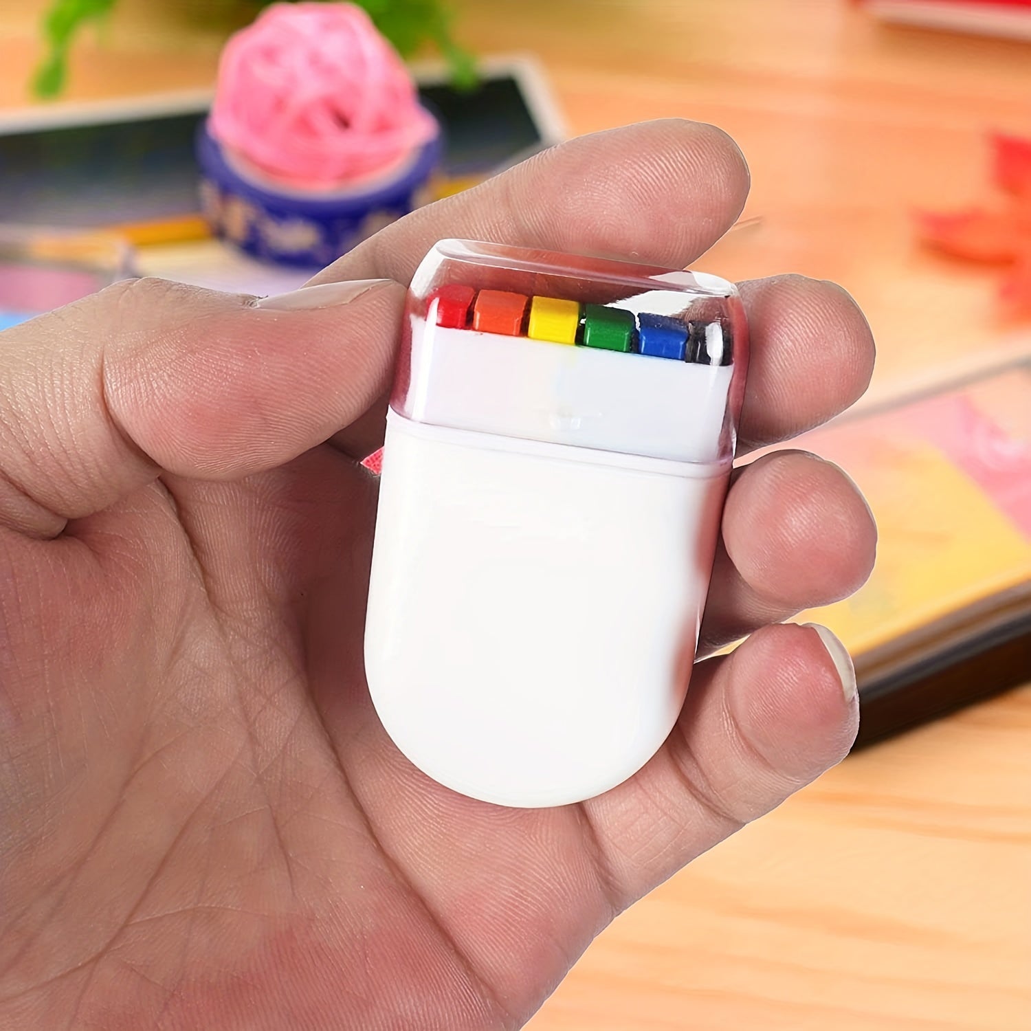 Rainbow Stripe Face Graffiti Pen for Pride Celebration