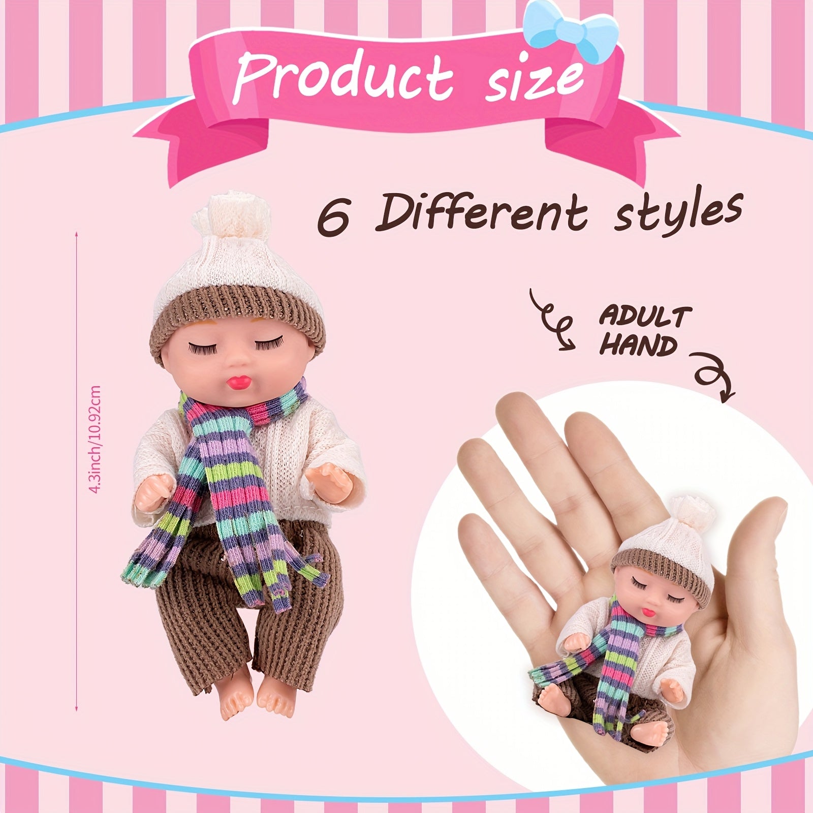 Winter Doll Set with Snowscape Playset & 6 Dolls - Ideal Gift for Kids