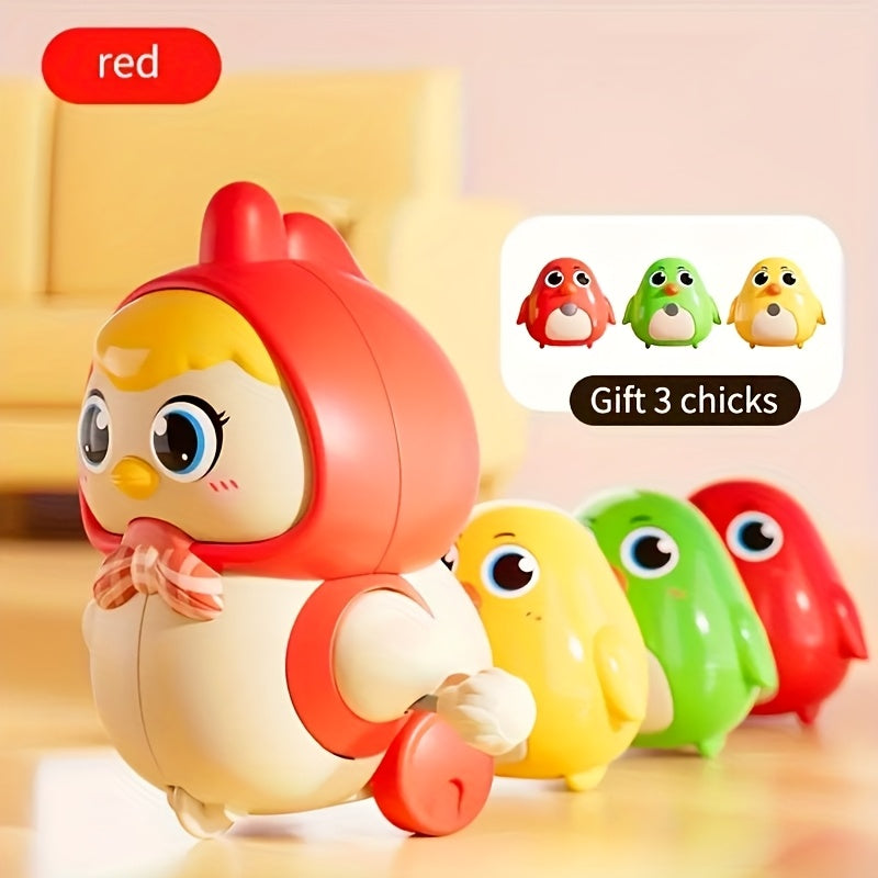 Colorful Magnetic Chick and Hen Spring Puzzle Toy for Kids