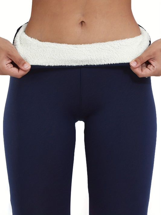 High Elastic Fitness Running Yoga Sports Thick Warm Leggings