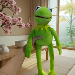 Cute Frog Hand Puppet Plush Toy - Green & Yellow - Desk Decor & Prank Gift