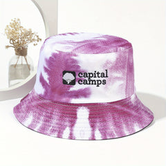 Tie Dye Reversible Bucket Hat Laser Print Unisex Basin Hat