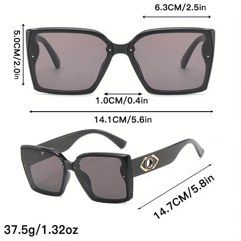 Large Square Sunglasses Anti Glare UV400 Sun Shades For Driving
