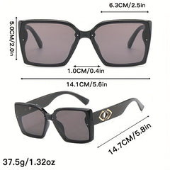Large Square Sunglasses Anti Glare UV400 Sun Shades For Driving