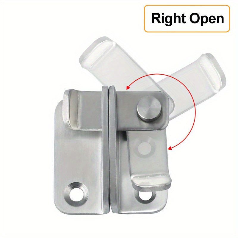 Stainless Steel Safety Hasp Door Lock for Bathroom & Bedroom Doors