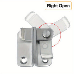 Stainless Steel Safety Hasp Door Lock for Bathroom & Bedroom Doors