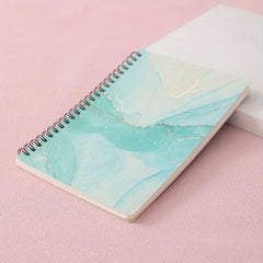 A5 Rollover Coil Book Marble Texture Notepad 80 Sheets