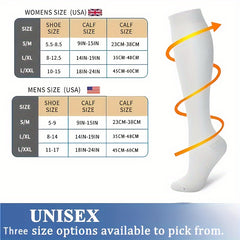 2 Pairs Zip Copper Compression Socks For Women & Men 15-20 Mmhg Circulation