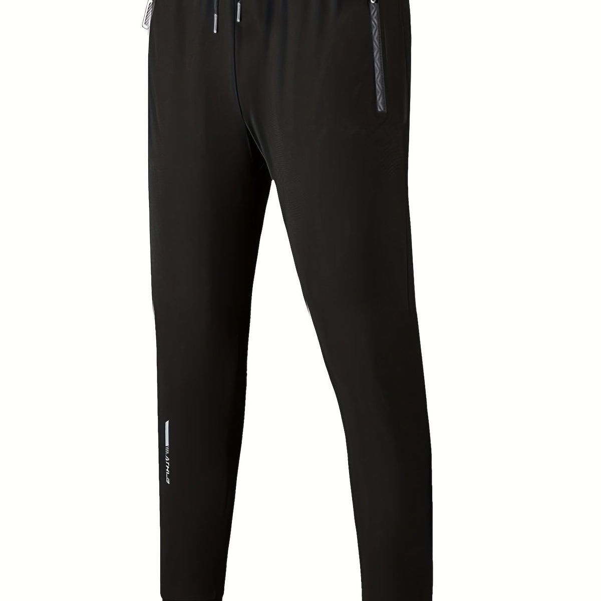 Breathable Men's Joggers with Zipper Pocket for Summer