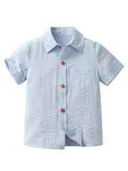 Boys Casual Short Sleeve Tee Tops Lightweight Kids Clothing for Summer