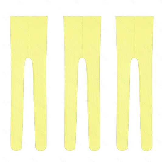 3 Pairs Girls Thin Breathable Pantyhose for School and Daily Wear
