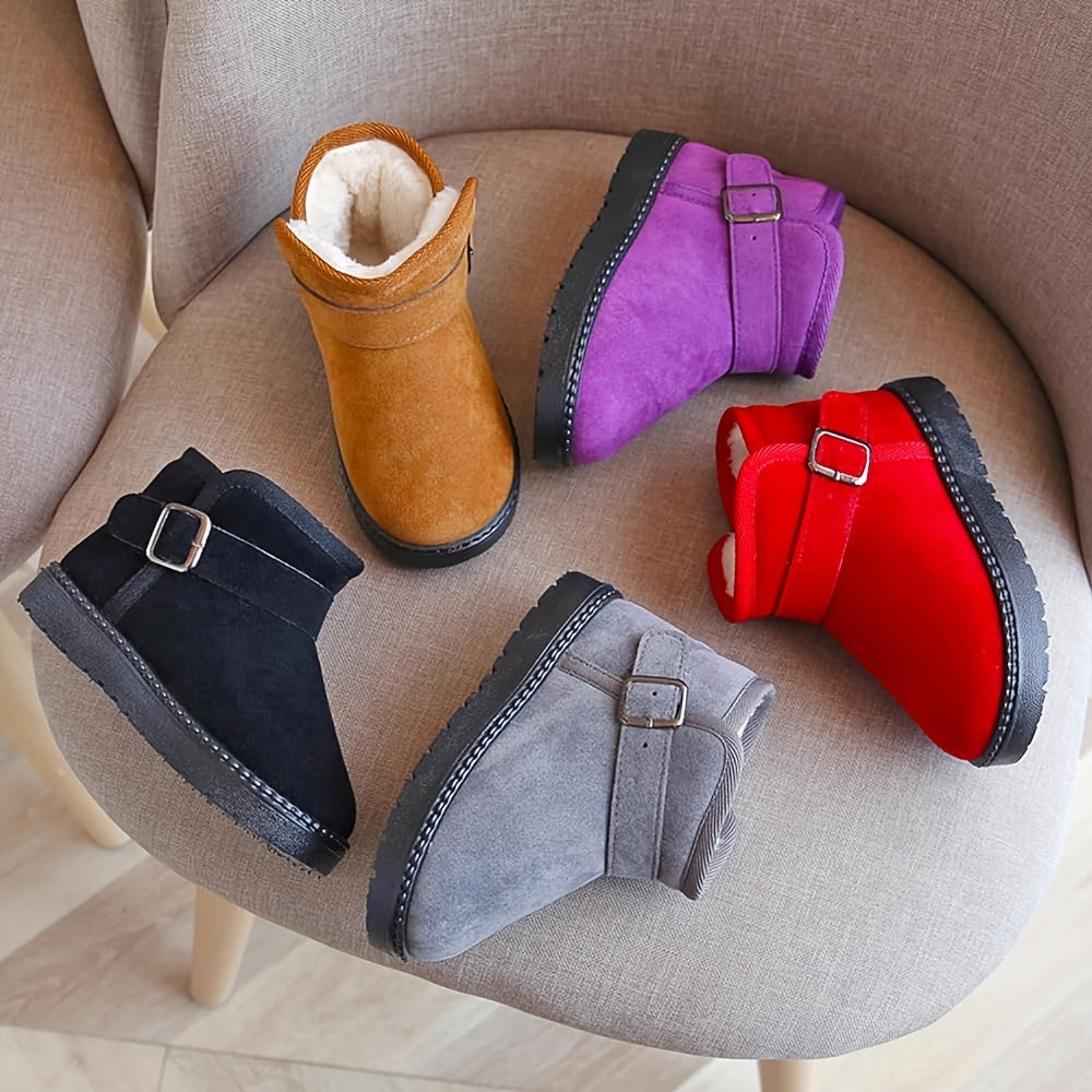 Boy's Snow Boots Non Slip Thermal Casual Shoes For Kids Outdoor Winter