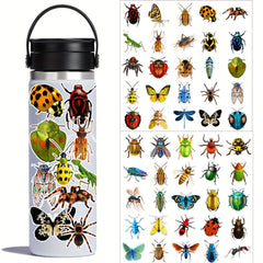 50pcs Insect Spider Cartoon Stickers for DIY Water Cup Computer Phone Skateboard