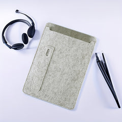 Felt Laptop Bag Grey Pink Notebook Computer Case Tablet Bag