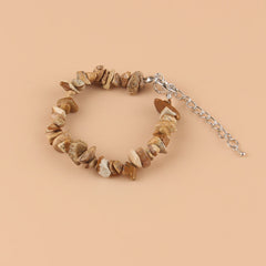 Natural Stone Bracelet Crystal Healing Chip Chain Bracelets