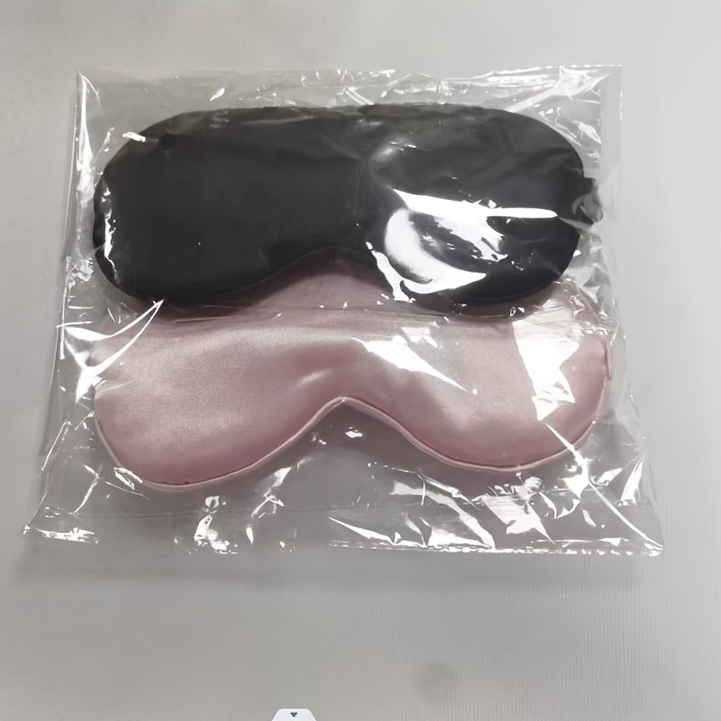 Blackout Eye Mask Embroidered Solid Blindfold for Travel Rest Yoga