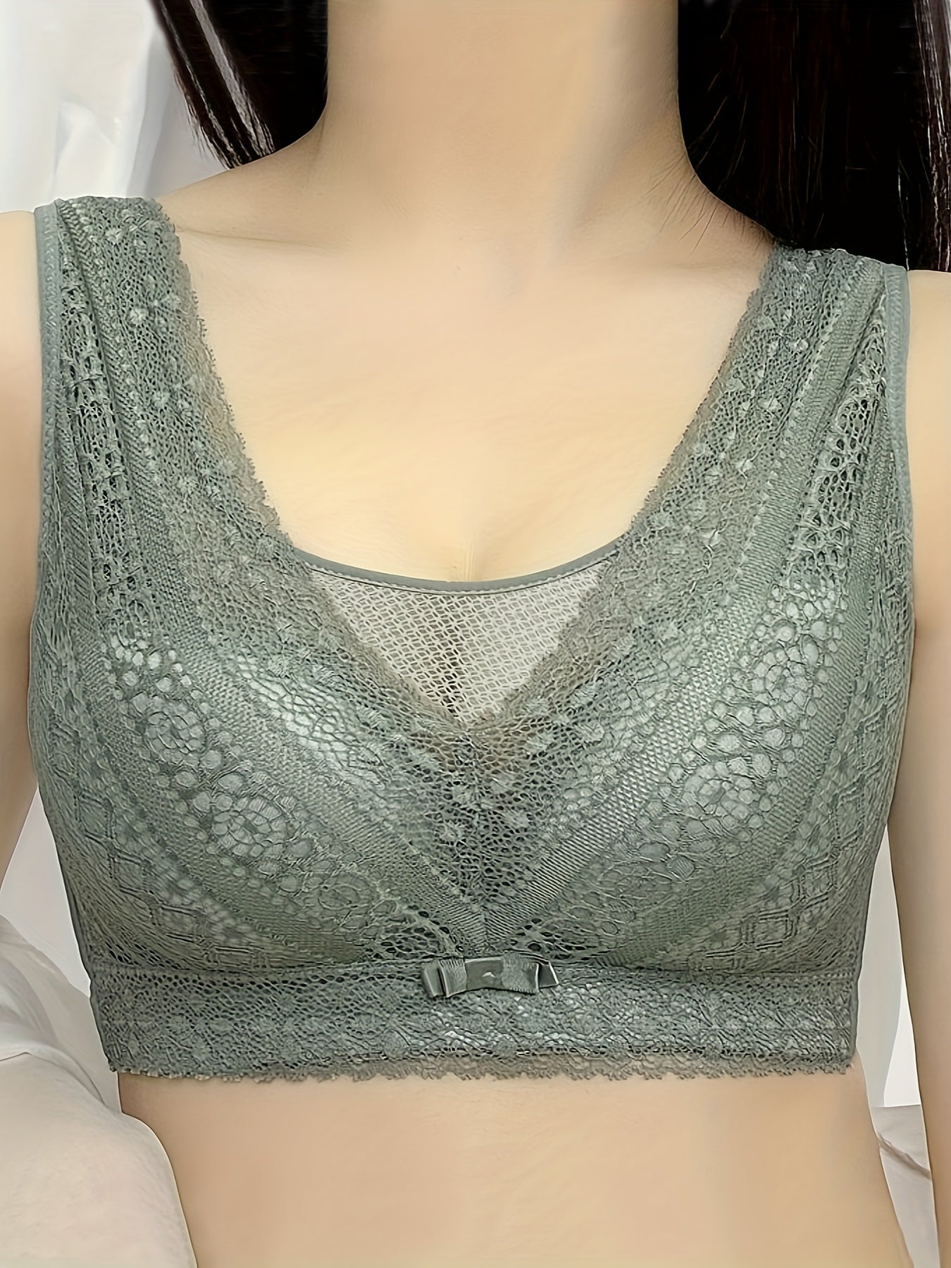 2pcs Lace Wireless Bras Women's Lingerie