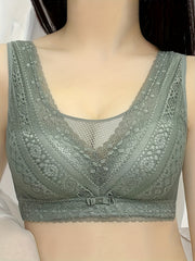 2pcs Lace Wireless Bras Women's Lingerie
